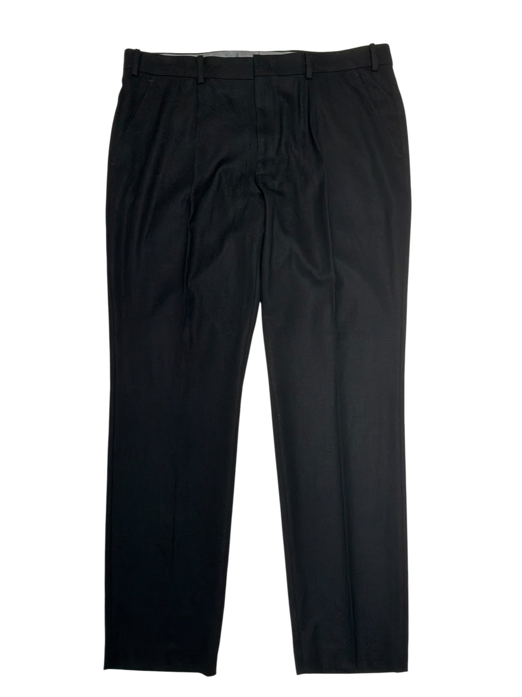 Karl Lagerfeld Mens Modern fit Dress Pants 37 / 32 Black Solid