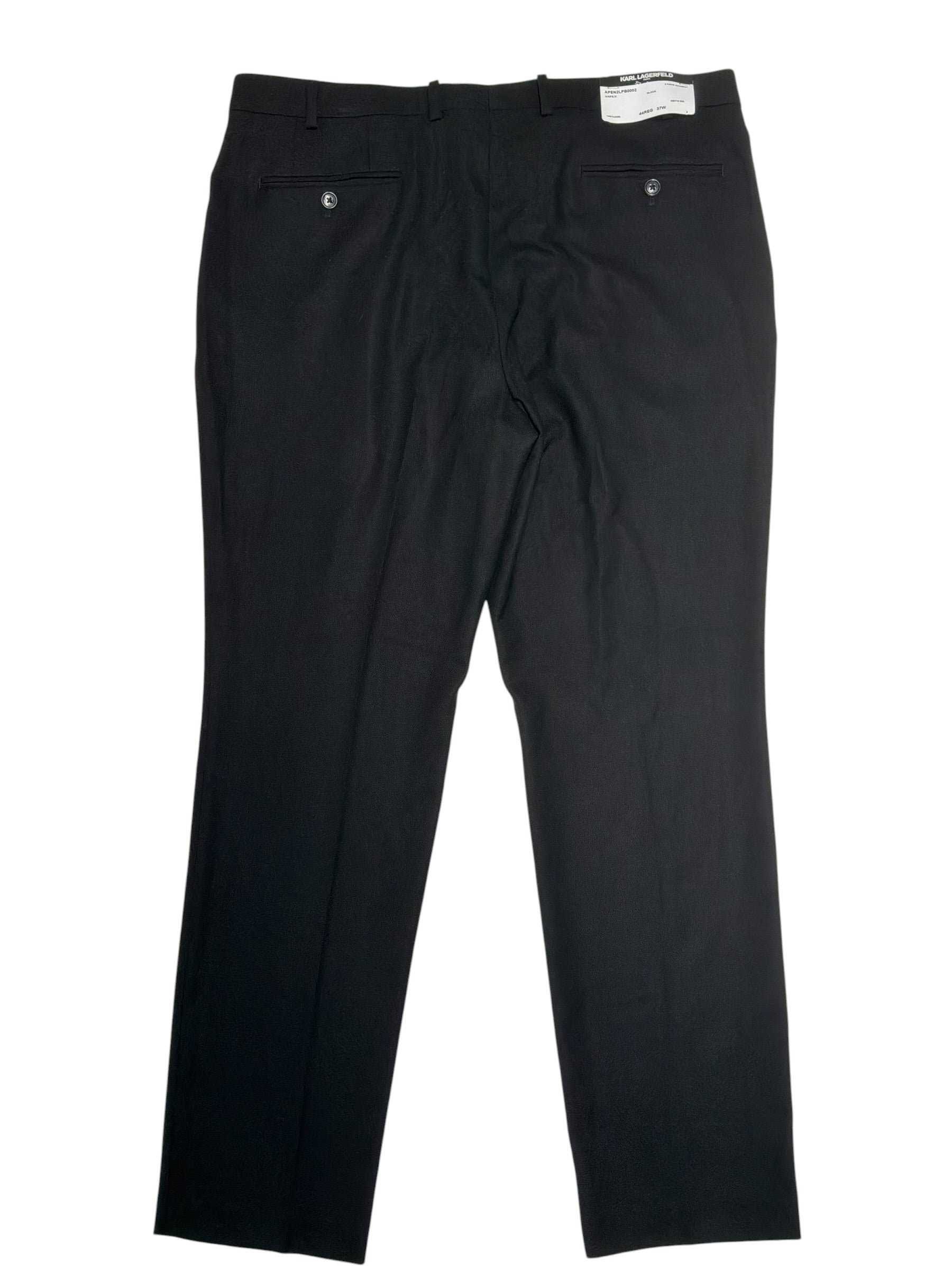 Karl Lagerfeld Mens Modern fit Dress Pants 37 / 32 Black Solid