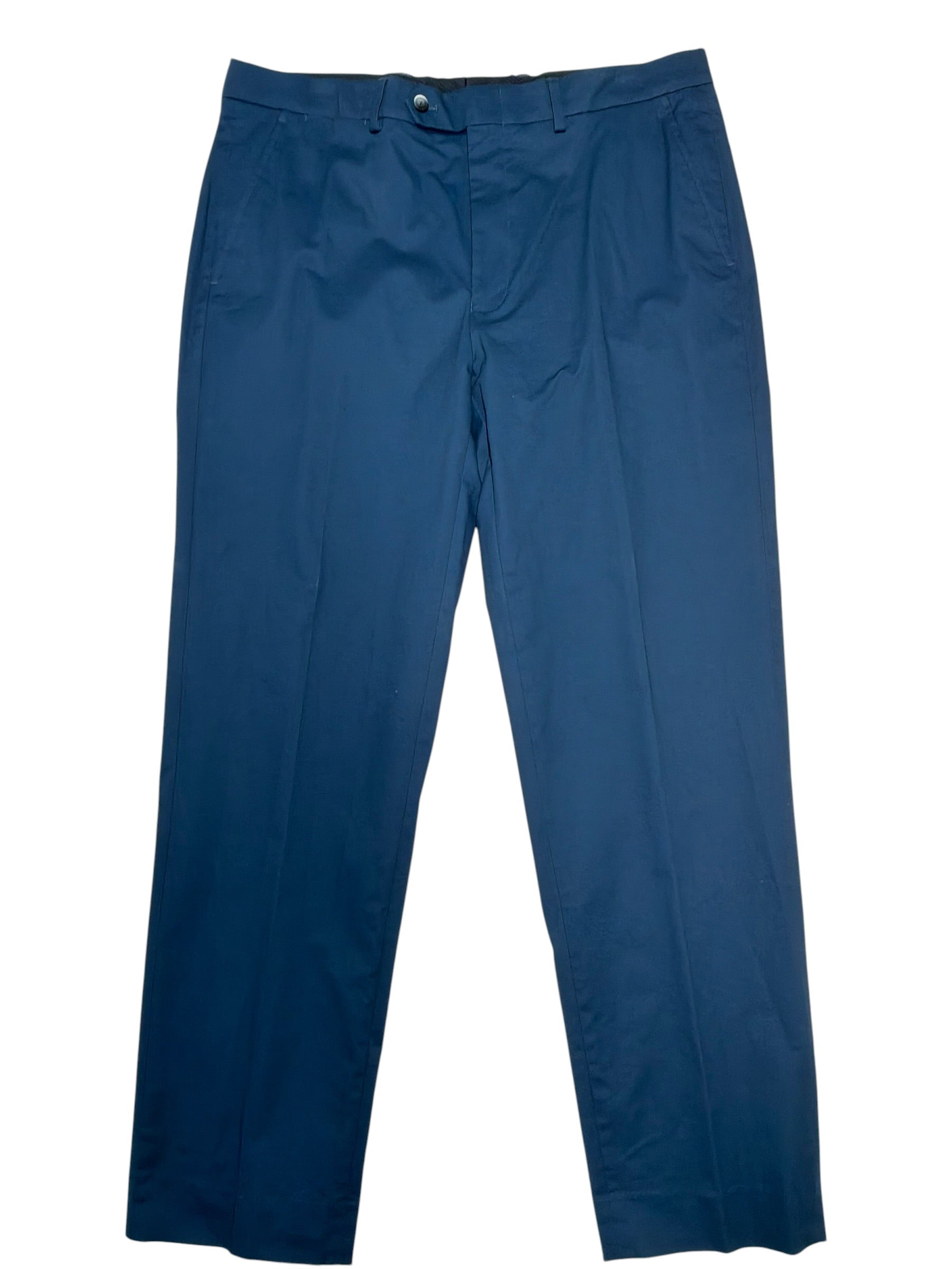 Nautica Mens Modern fit Dress Pants 45 / 32 Navy Blue Cotton