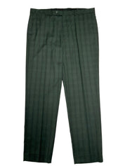 Nautica Mens Modern fit Dress Pants 41 / 34 Dark Green Plaid
