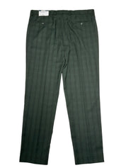 Nautica Mens Modern fit Dress Pants 41 / 34 Dark Green Plaid