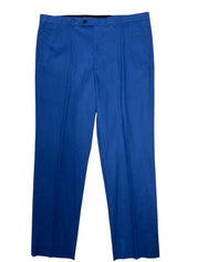 Nautica Mens Modern fit Dress Pants 41 / 34 Blue Linen Blend