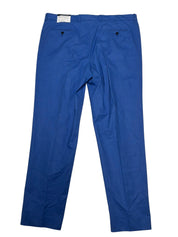 Nautica Mens Modern fit Dress Pants 41 / 34 Blue Linen Blend