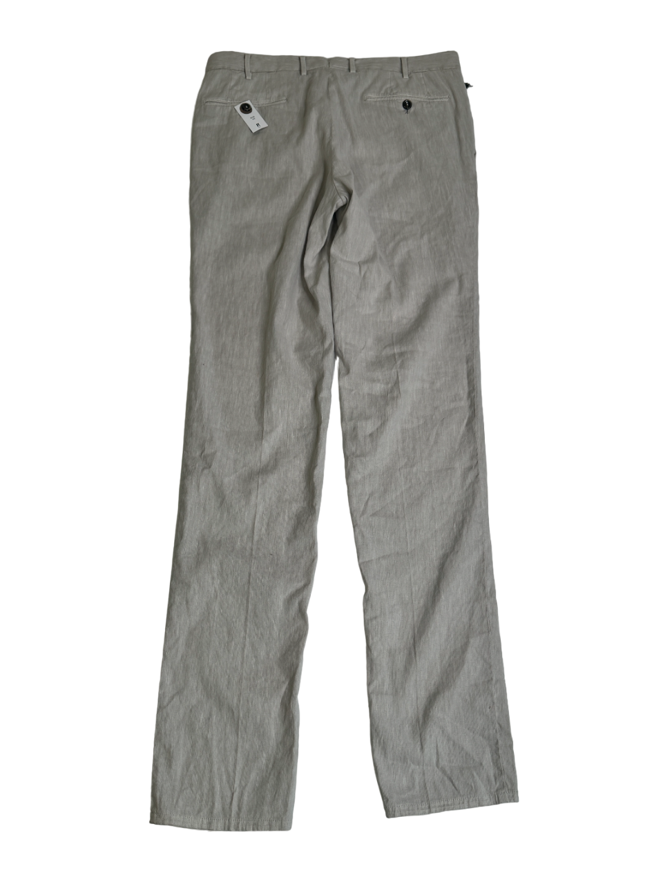 PT Torino Mens Slim Fit Linen Pants Size 38 EU 54 Tan / Beige Stretch
