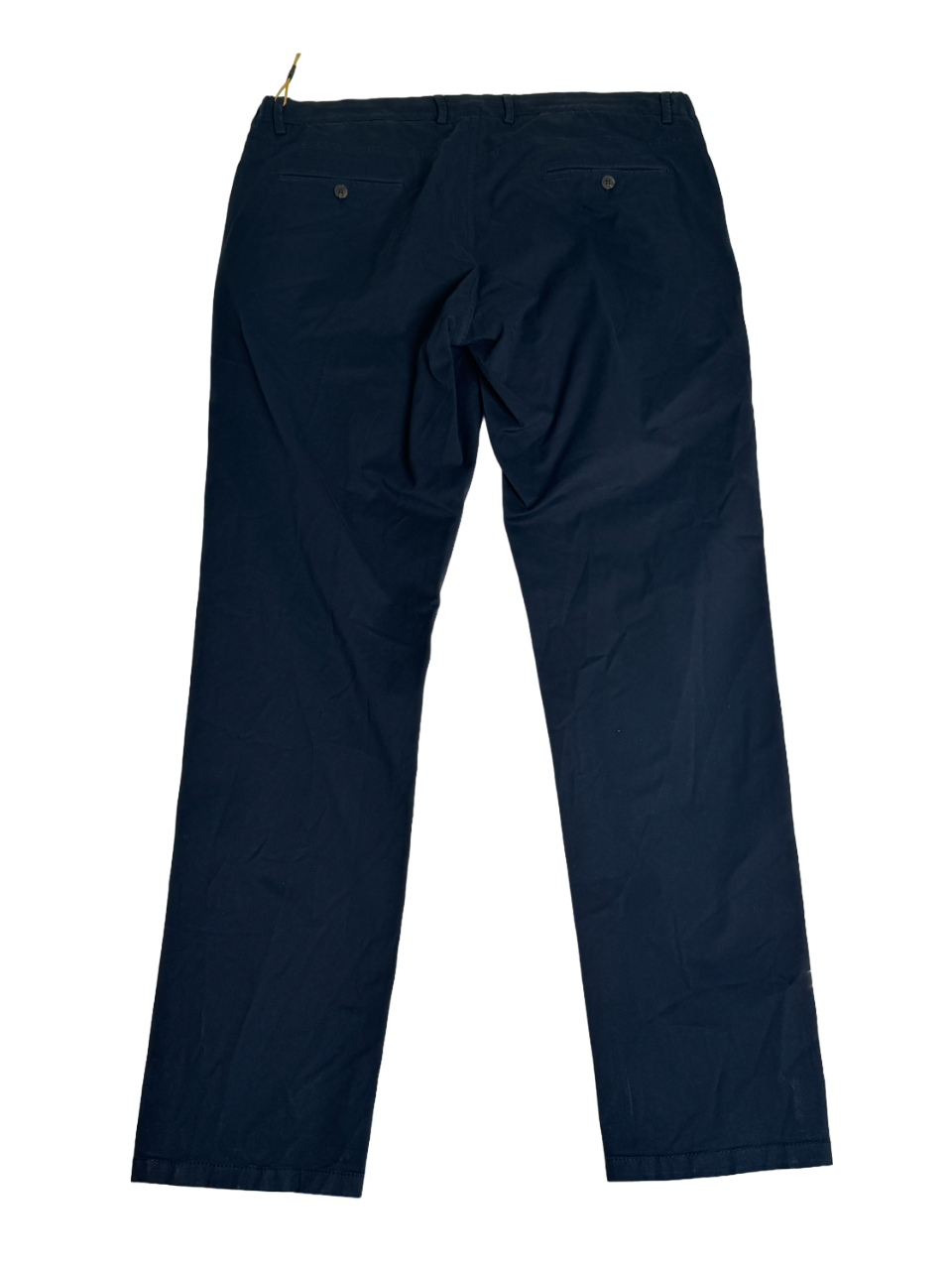 Canali Garment Dyed Convertible Drawstring Chino Pants Size 38 Navy Blue