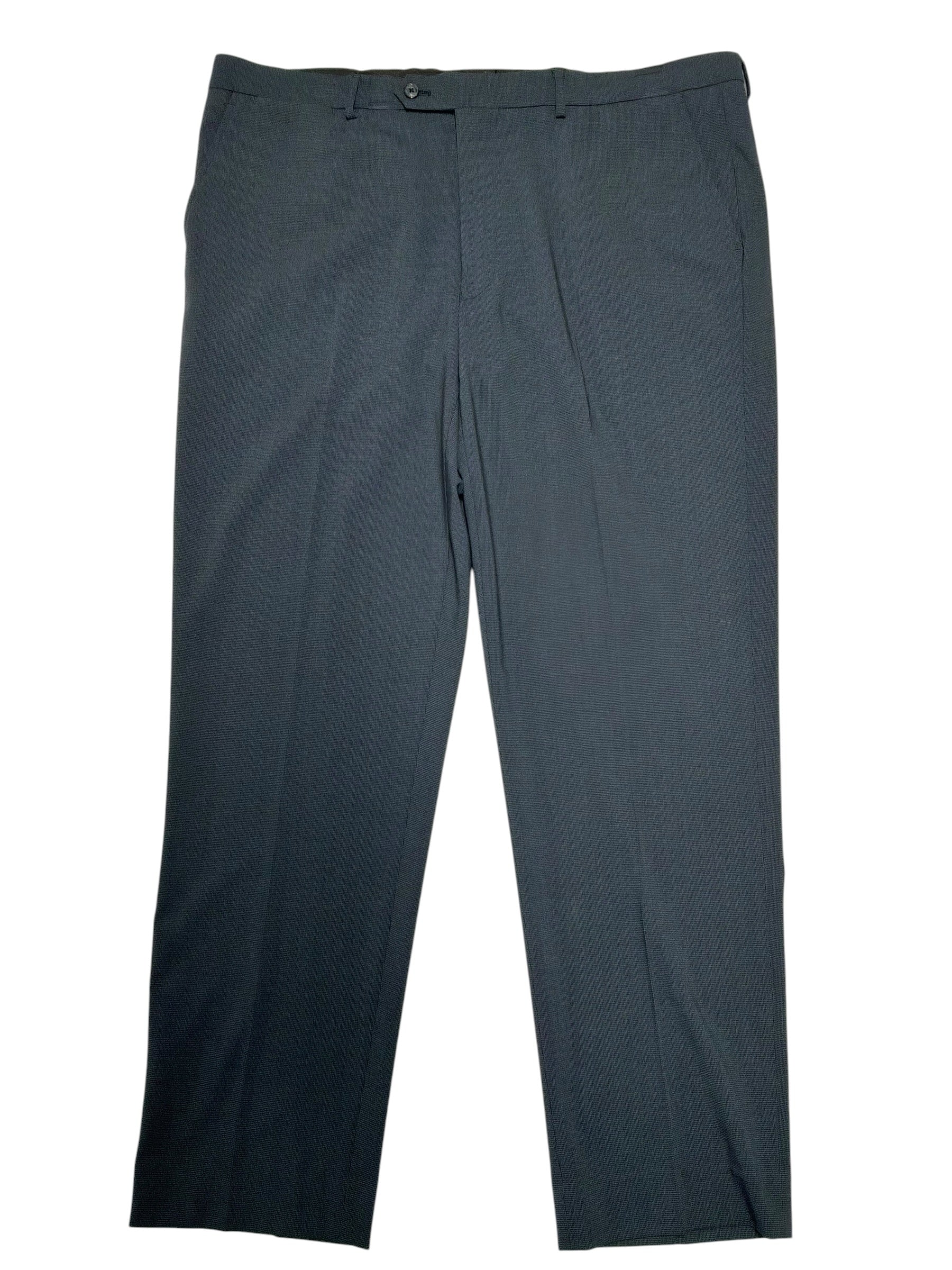 Nautica Mens Modern fit Dress Pants 34 / 32 Charcoal Grey Check