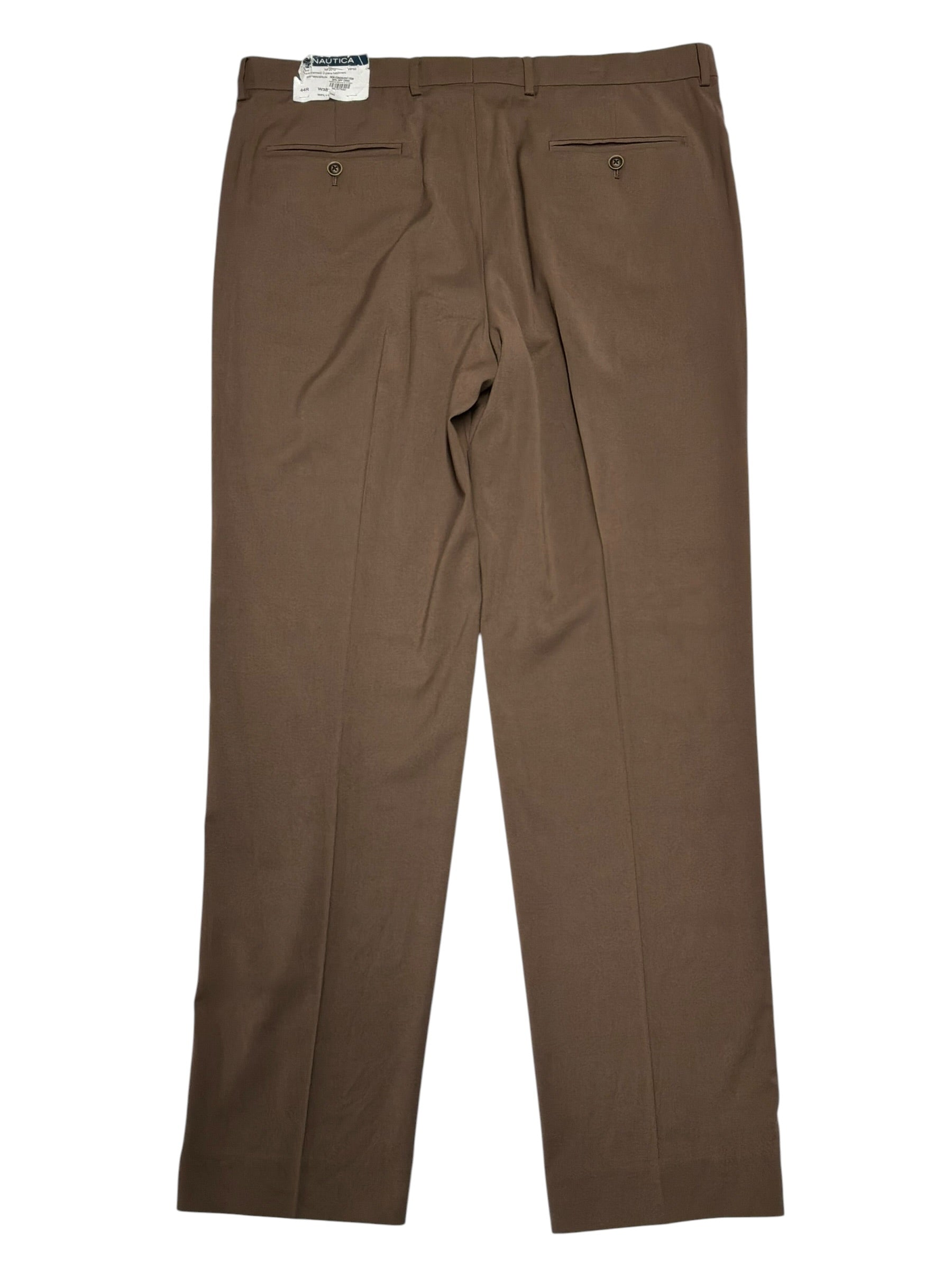 Nautica Mens Modern fit Dress Pants 34 / 30 Brown Solid
