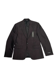 Karl Lagerfeld Mens Modern fit Sport Coat Blazer 40 L Burgundy Red Herringbone