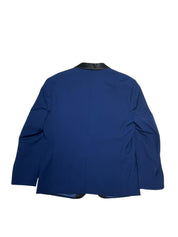 Gino Vitale Mens Slim fit Tuxedo Jacket Blazer 42 S Blue Solid Stretch