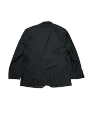Adam Baker Mens Regular fit 2 Piece Tuxedo Suit 44 R / 38 Waist Black Solid