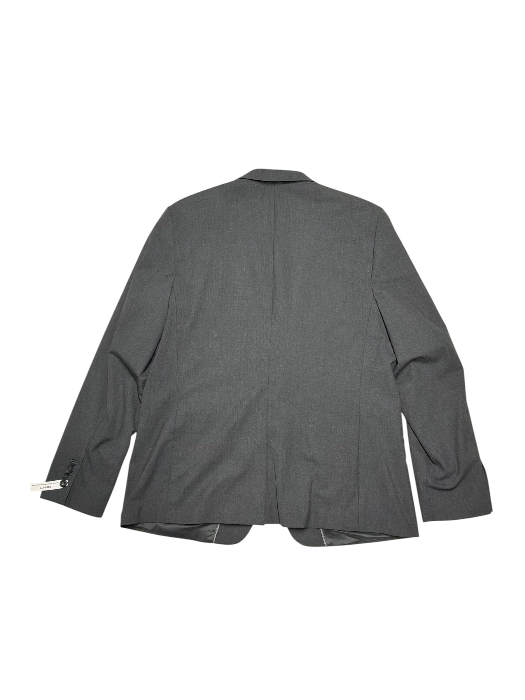 Calvin Klein Mens Slim fit Suit Jacket Blazer XXL  Grey Solid Stretch