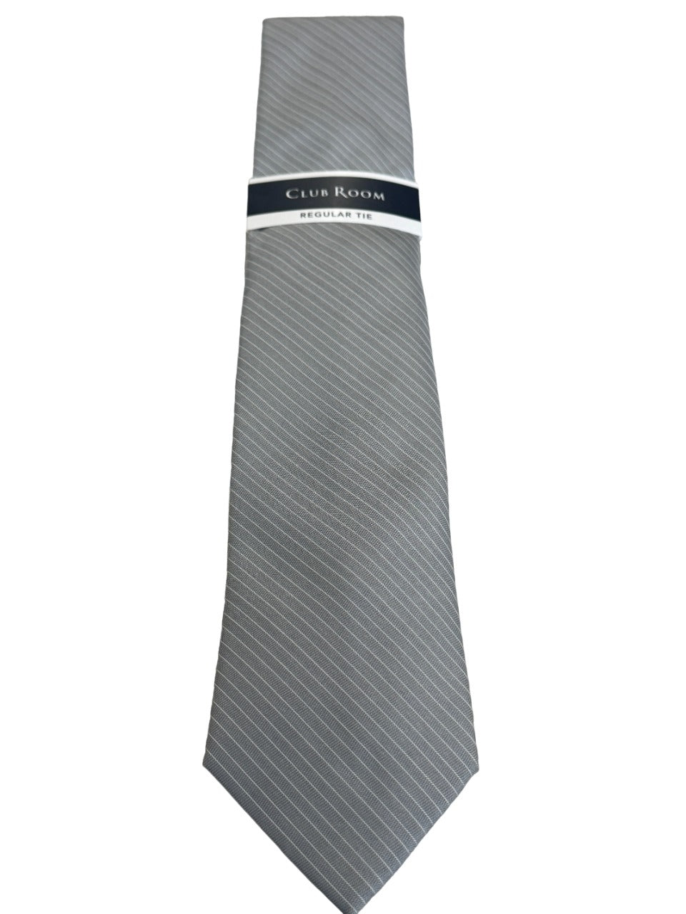 Club Room Men's Kane Tie Charcoal Grey Necktie