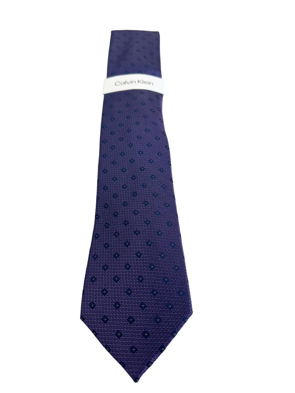 Calvin Klein Mens Micro-Floral Neat Tie Purple Necktie