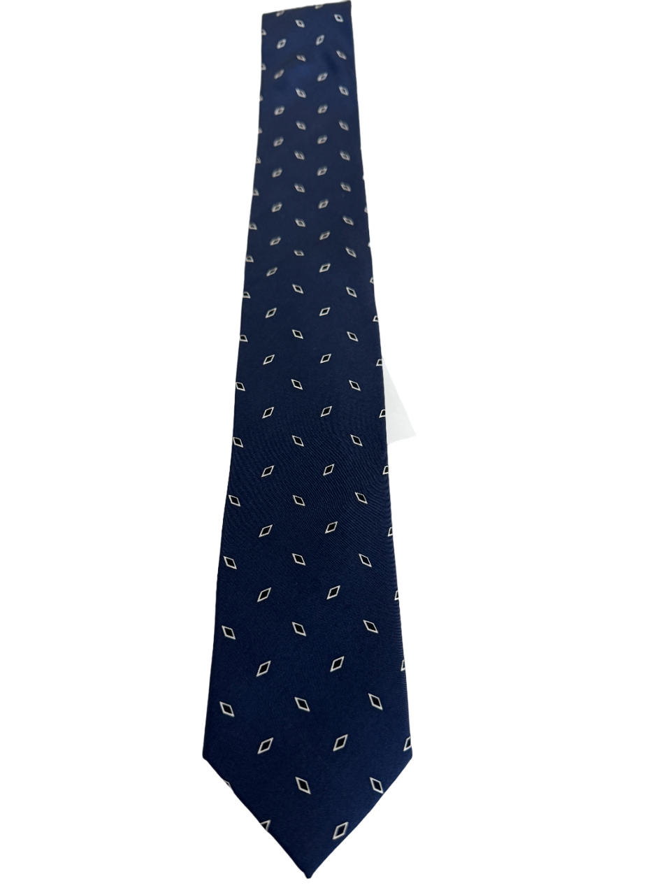 Lauren Ralph Lauren Men's Diamond-Print Navy Blue Tie Necktie Tie