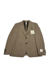 Calvin Klein Mens Slim fit Sport Coat Blazer 40 S Tan Brown Solid Stretch