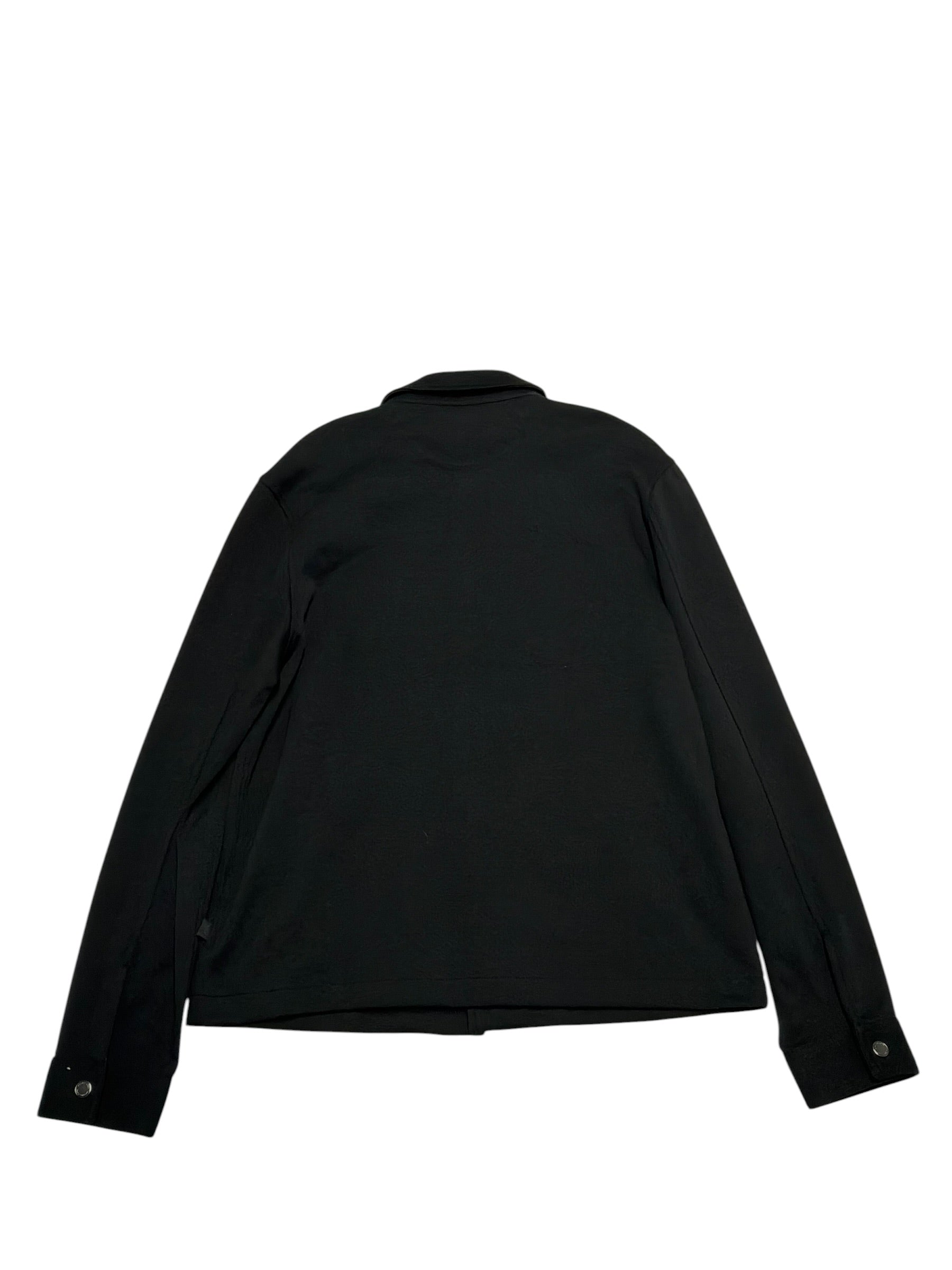 Michael Kors Mens Regular Fit Snap Up Shirt Jacket Coat Small Black Shacket