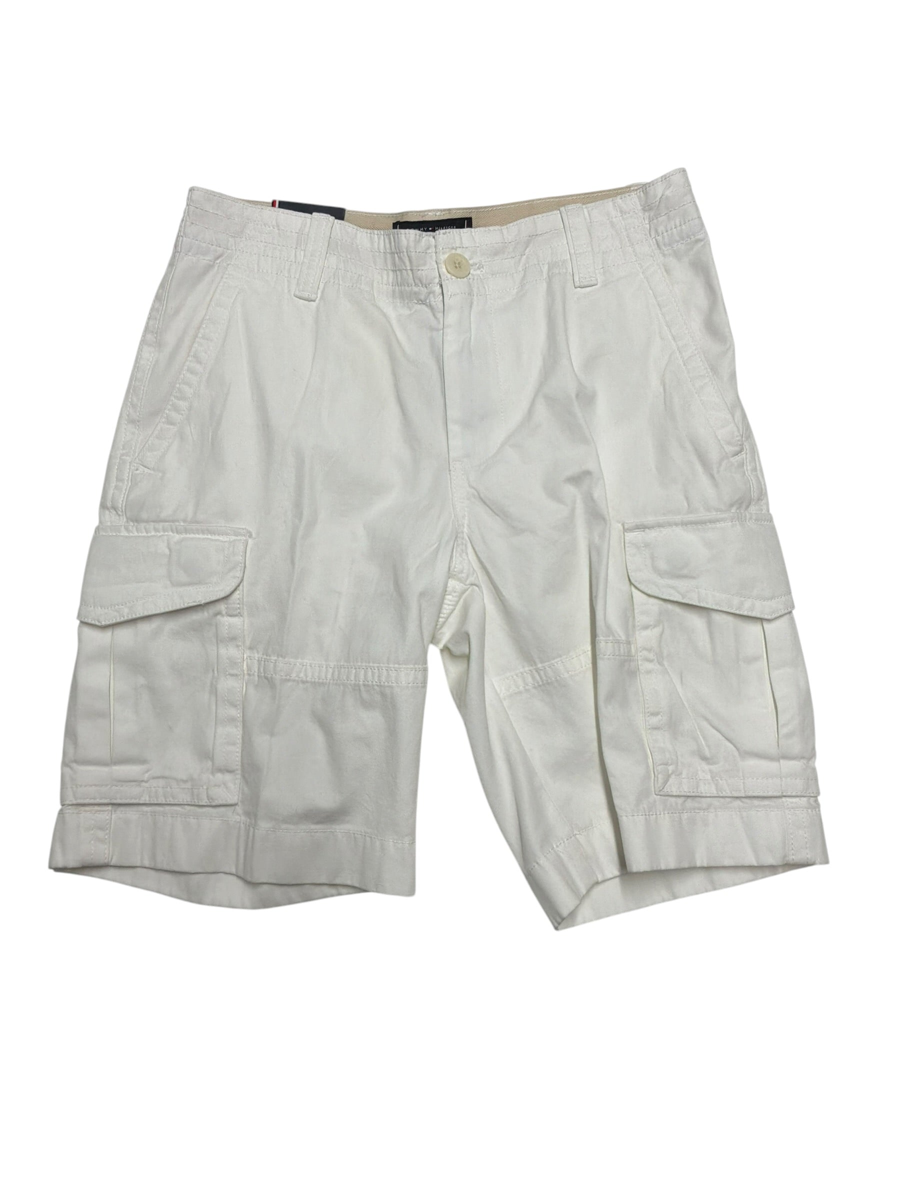Tommy Hilfiger Mens Regular fit Cargo Shorts 29 White