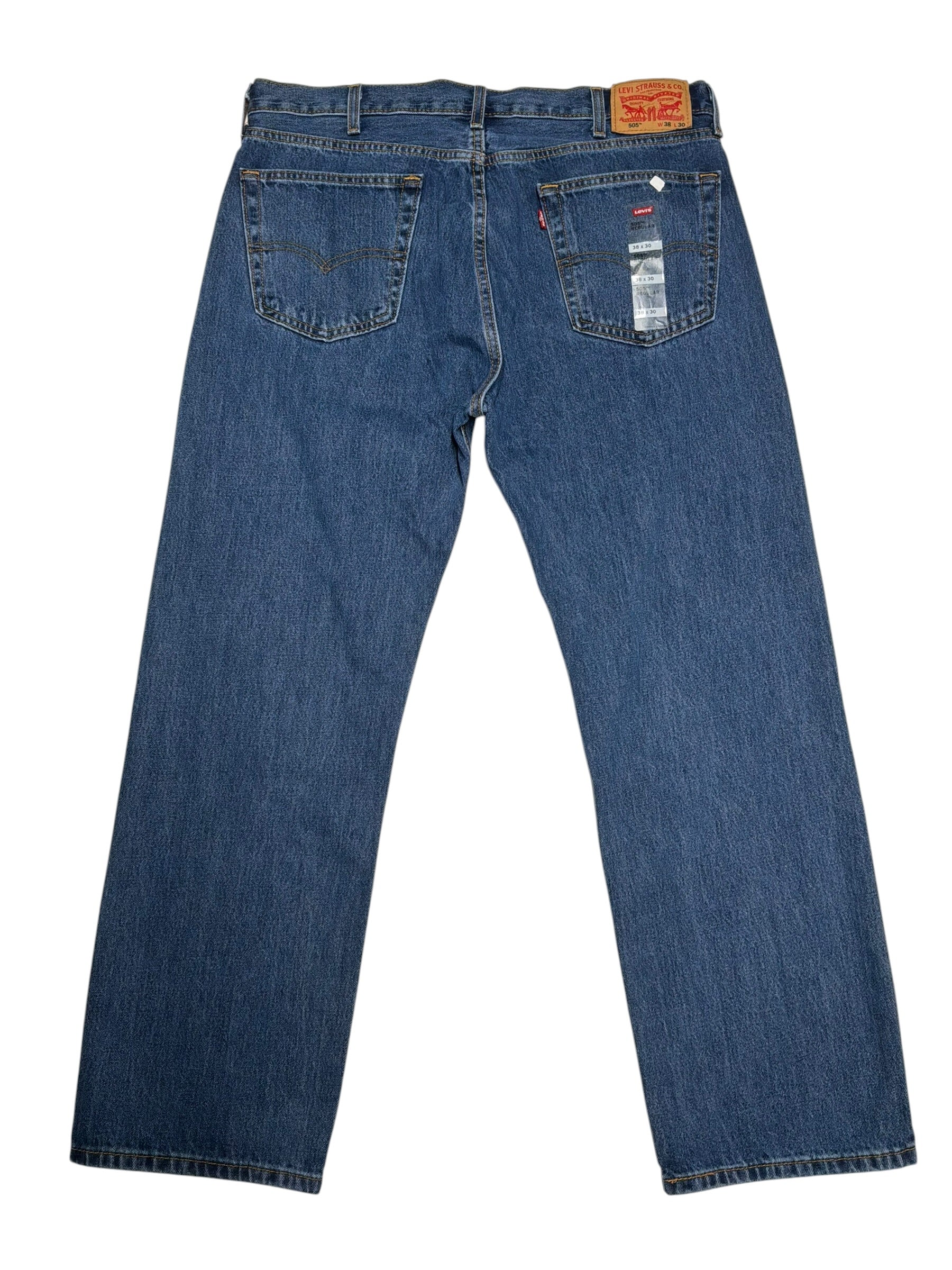 Levis Mens 505 Regular fit Standard Jeans 38 / 30 Blue