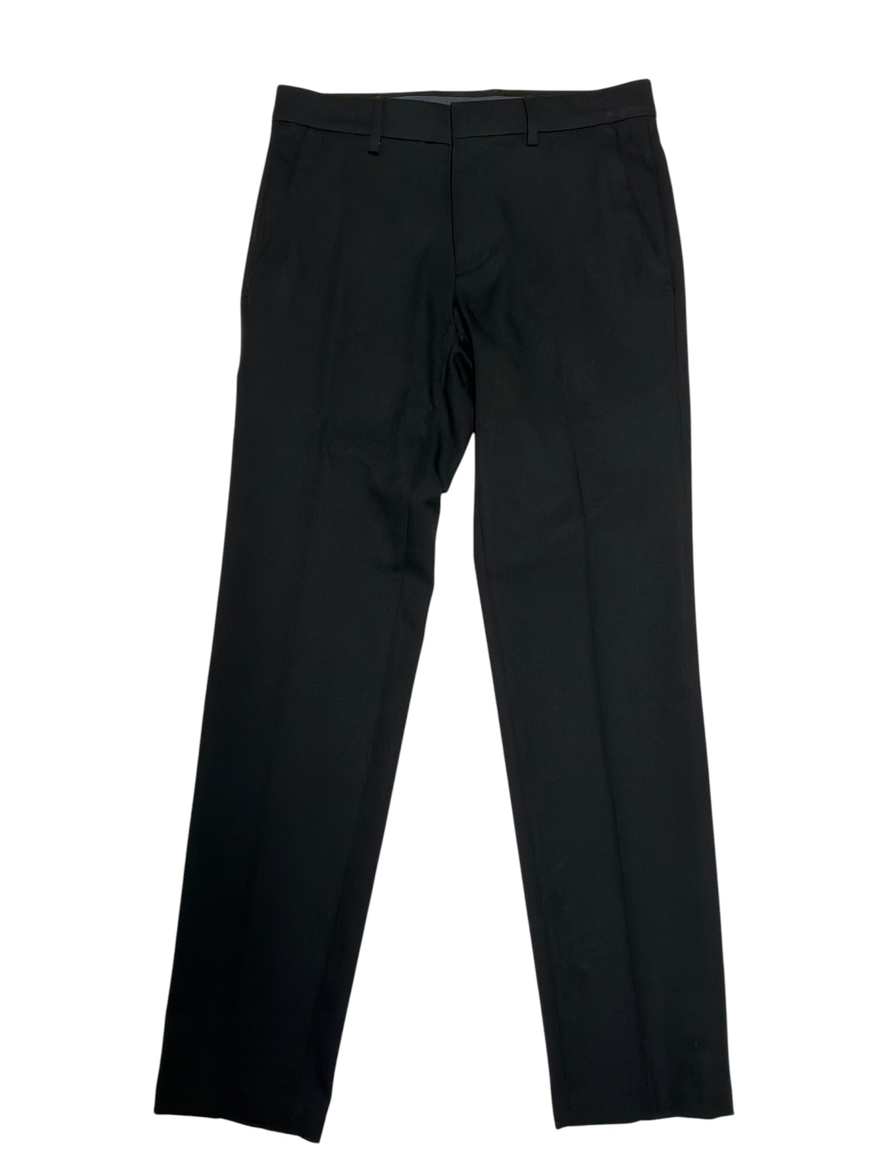Haggar Mens Extra-Slim fit Dress Pants 28 / 30 Black Flex