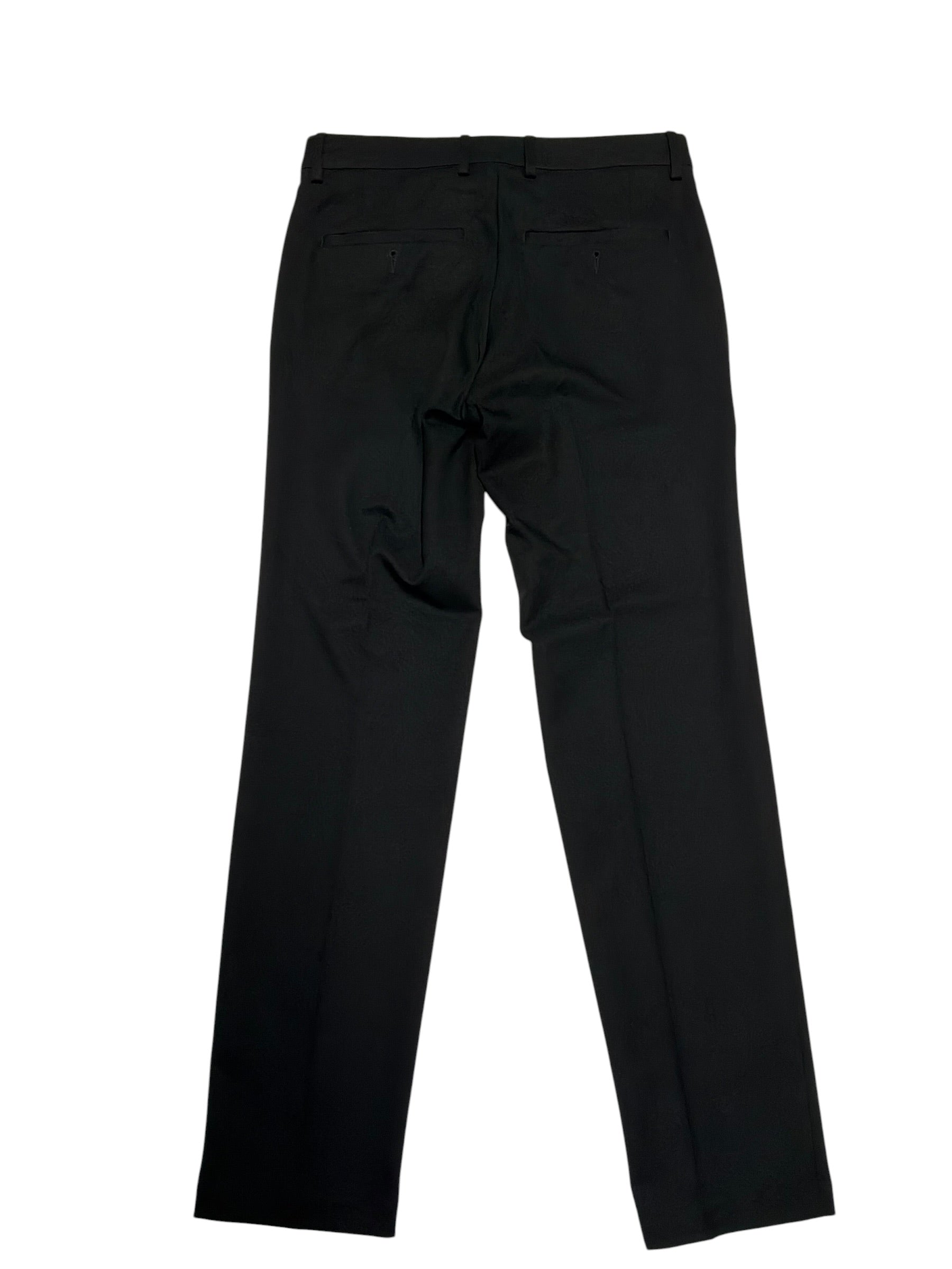 Haggar Mens Extra-Slim fit Dress Pants 28 / 30 Black Flex