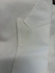 Bar Iii Mens Slim fit Double Breasted Suit Jacket Blazer 44 R White Stretch