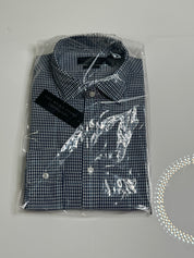 The Mens Store   Stretch Slim Fit Button Down Shirt Medium Blue