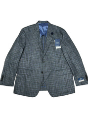 Hart Schaffner Marx Mens Regular fit Sport Coat Blazer 42 S Gray Blue Plaid