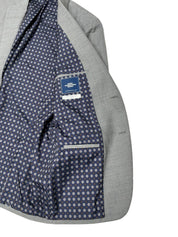 Hart Schaffner Marx Mens Regular fit Sport Coat Blazer 40 R Silver Gray Wool