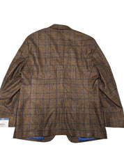Hart Schaffner Marx Mens Regular fit Sport Coat Blazer 48 R Brown Plaid