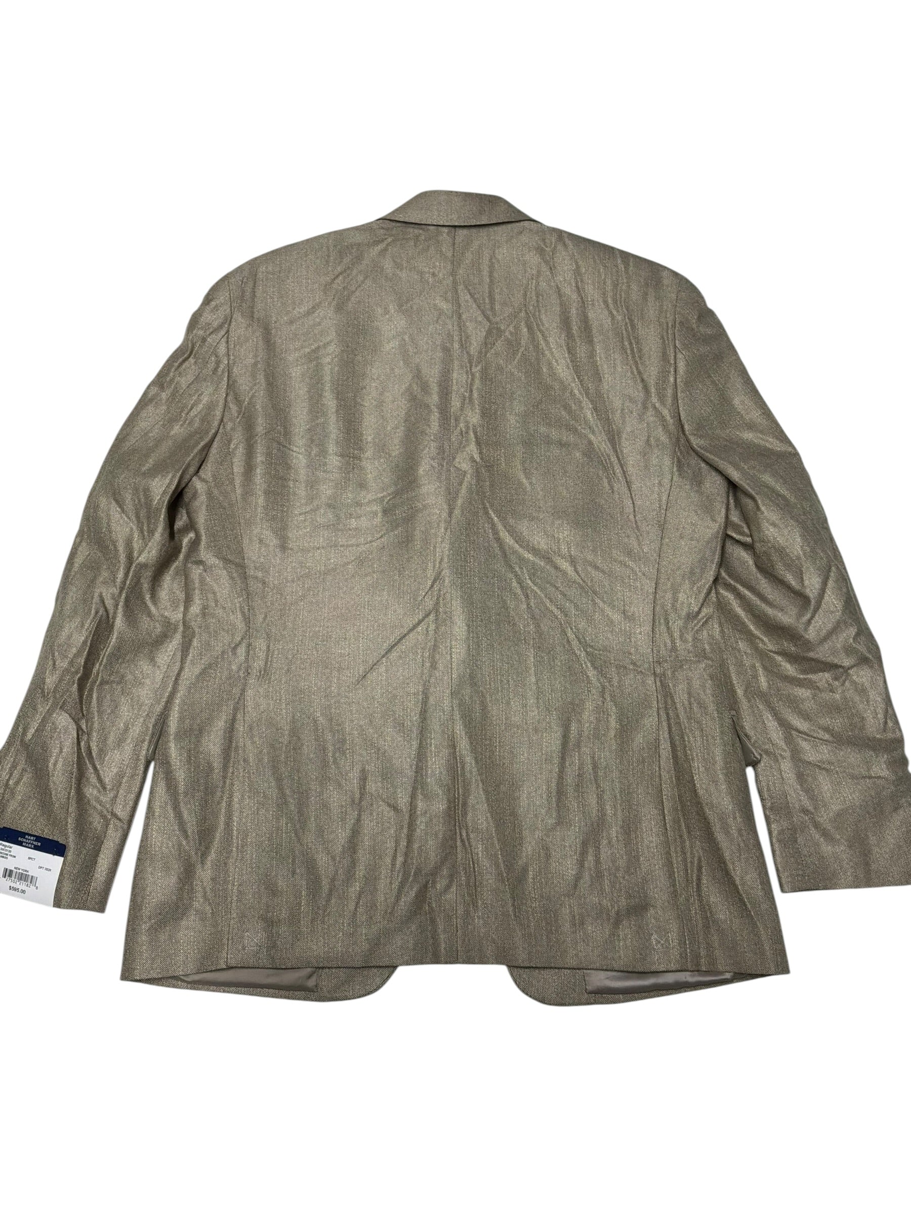 Hart Schaffner Marx Mens Regular fit Sport Coat Blazer 44 L Tan Pure Bamboo