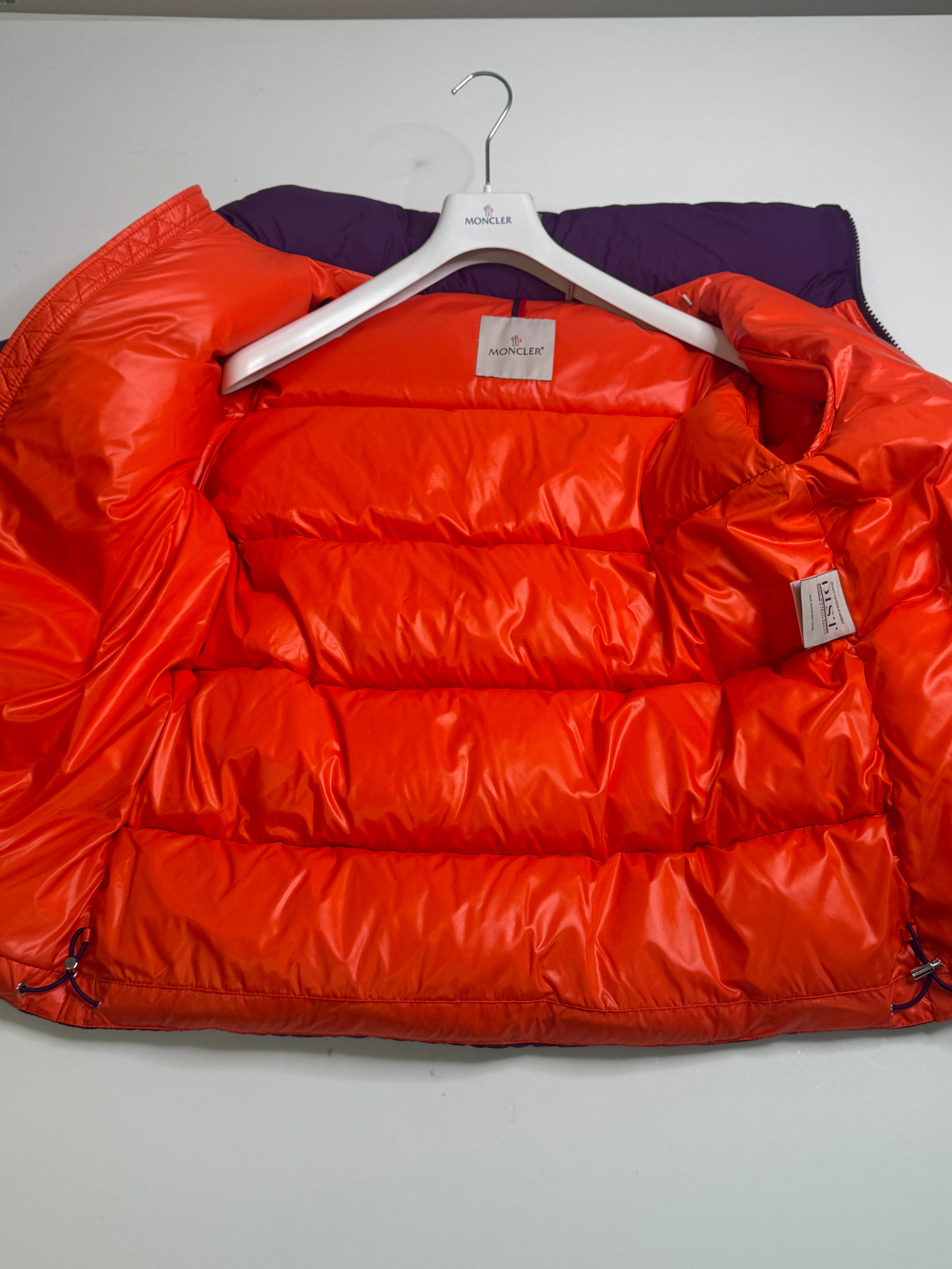 Moncler Mens Katmai Puffer Jacket Size 2 Purple / Small Snag Please See Pics