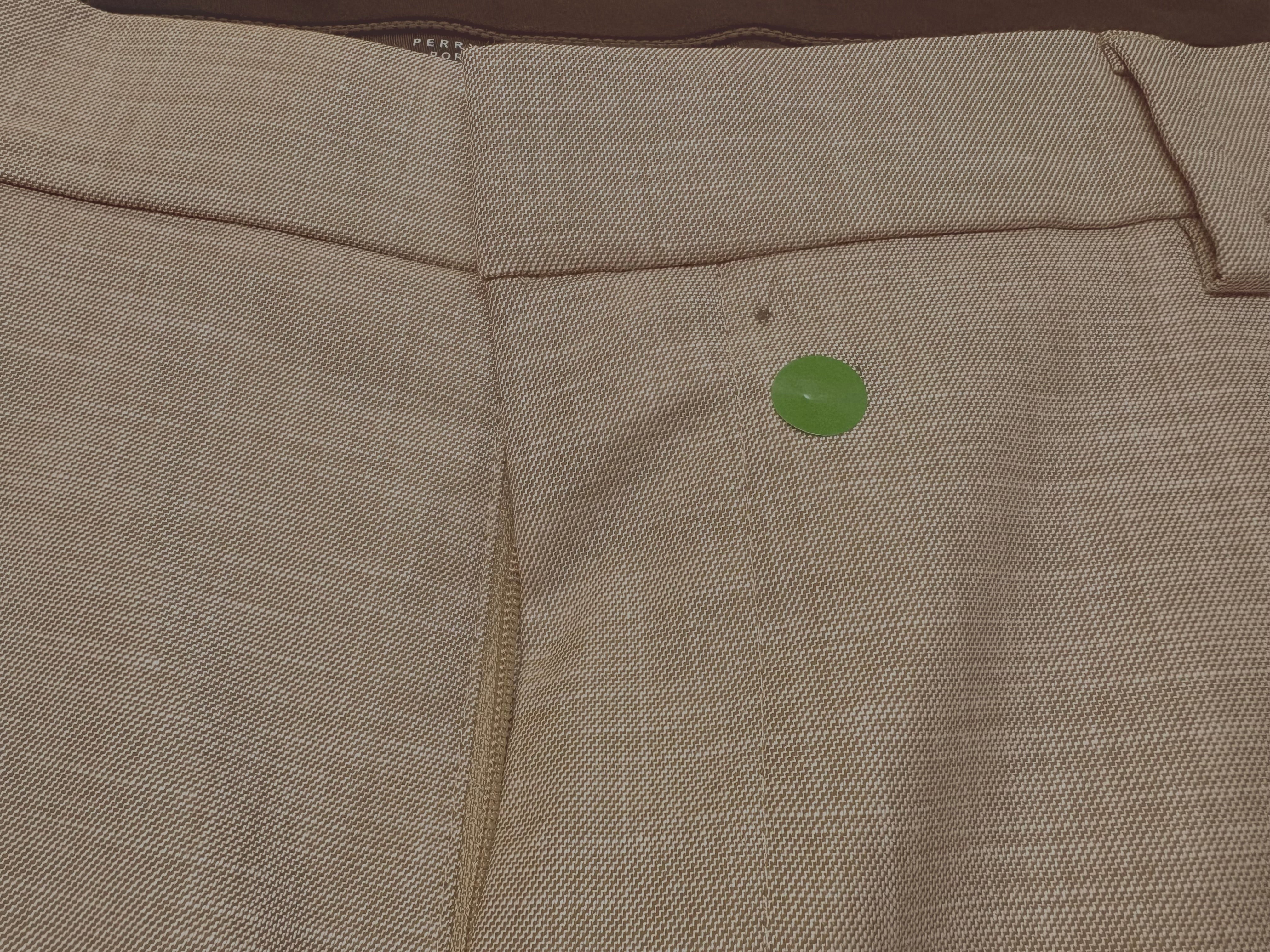 Perry Ellis Mens Modern fit Dress Pants 38 / 30 Beige Solid