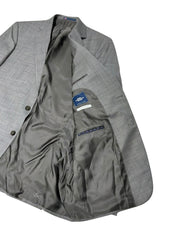Hart Schaffner Marx Mens Regular fit Suit Jacket Blazer 46 L Light Grey Solid