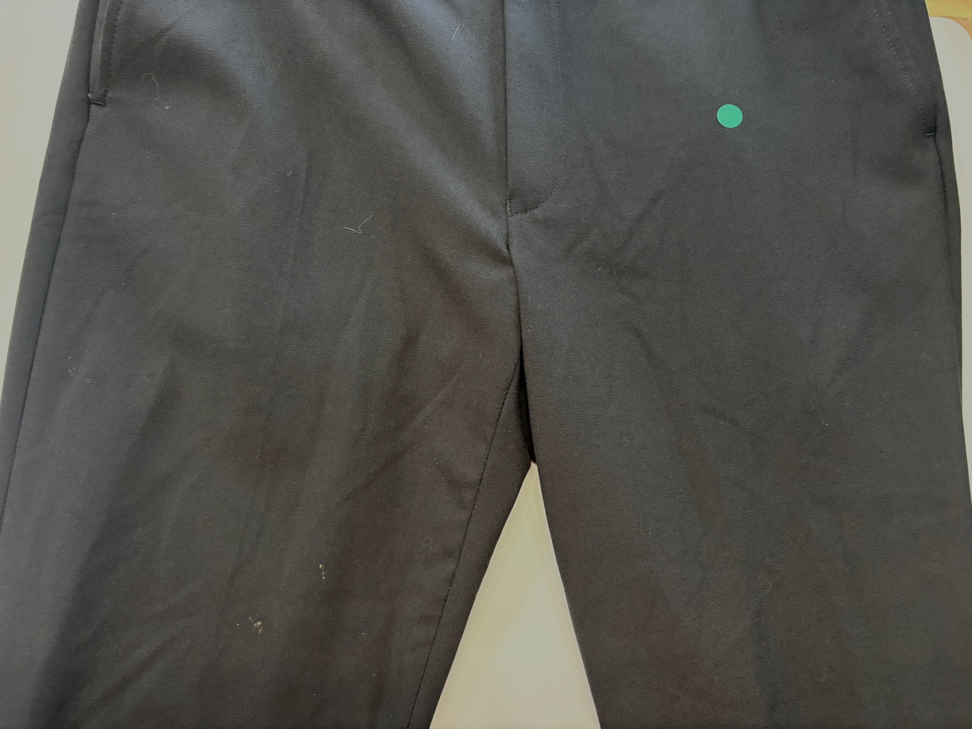Calvin Klein Mens Slim fit Dress Pants 32 / 32 Black Solid Stretch