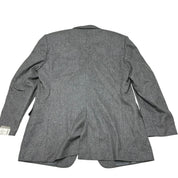 Hickey Freeman Mens Regular fit 2 Piece Flannel Suit 44 R / 38 Waist Grey Wool