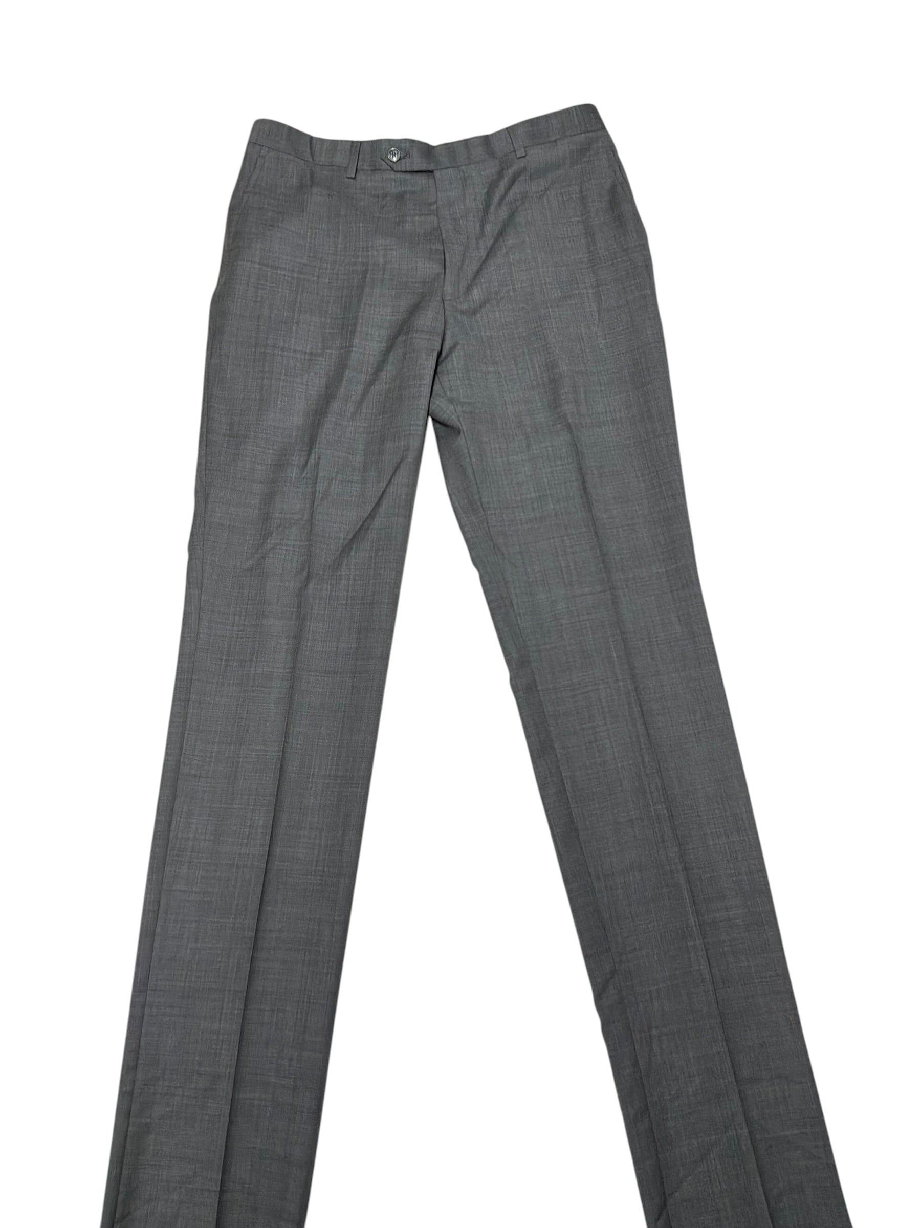 Hart Schaffner Marx Mens Regular fit Dress Pants Size 33 Light Grey Wool