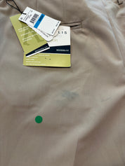 Perry Ellis Mens Modern fit Dress Pants 36 / 29 Beige Solid Stretch