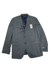 Kenneth Cole Mens Slim Fit Suit Jacket Blazer 36 R Charcoal Grey Plaid