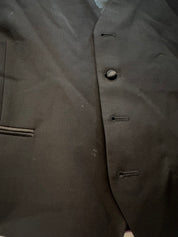 Calvin Klein Mens Slim fit Button-Up Tuxedo Suit Vest XL Black Solid Stretch