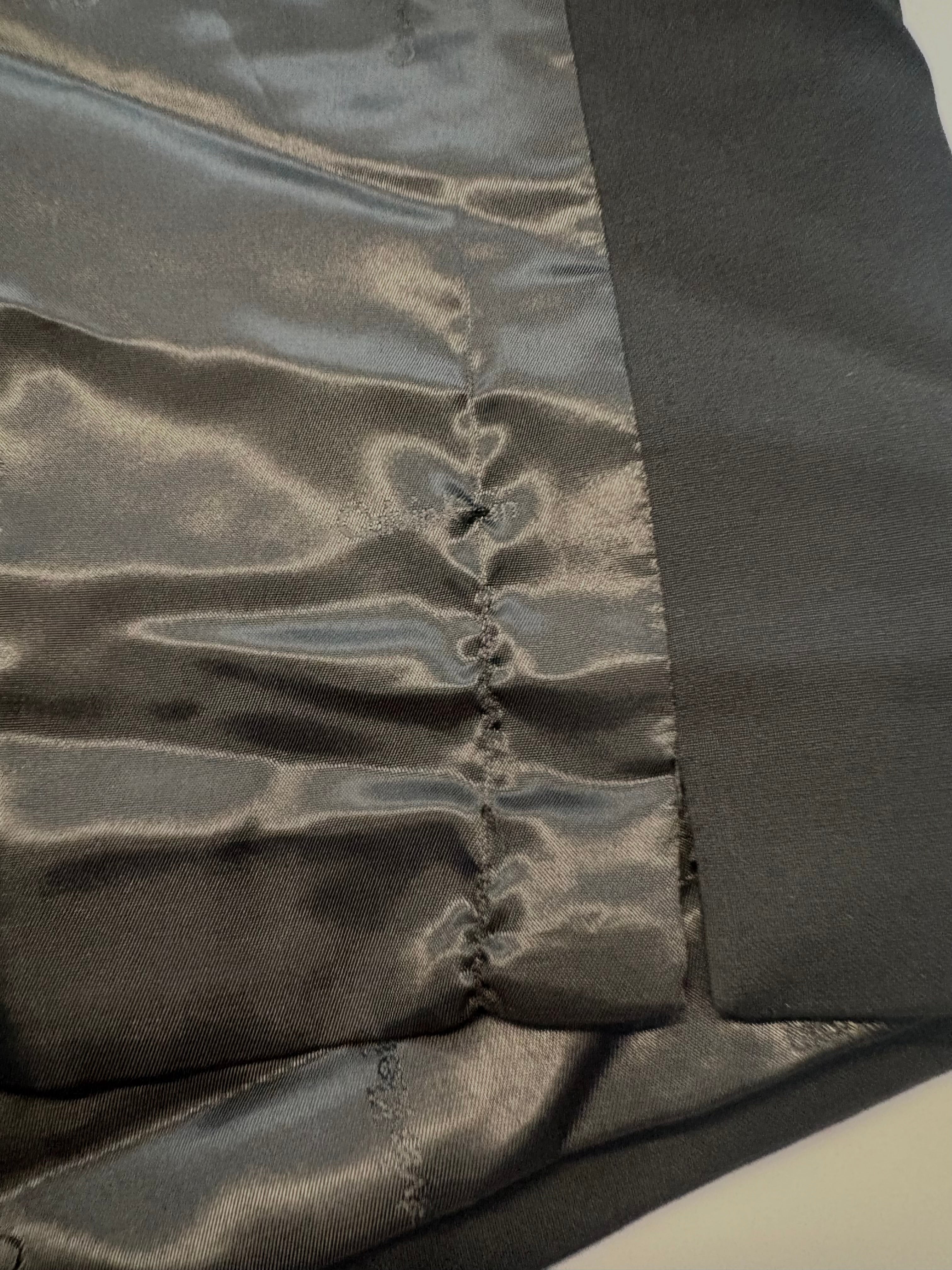 Calvin Klein Mens Slim fit Button-Up Tuxedo Suit Vest XL Black Solid Stretch