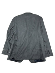 Kenneth Cole Mens Slim Fit Suit Jacket Blazer 36 R Charcoal Grey Plaid