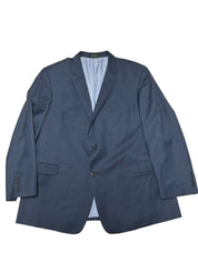 Tommy Hilfiger Mens Modern fit Sharkskin Suit Jacket Blazer 48 R Blue Solid Wool