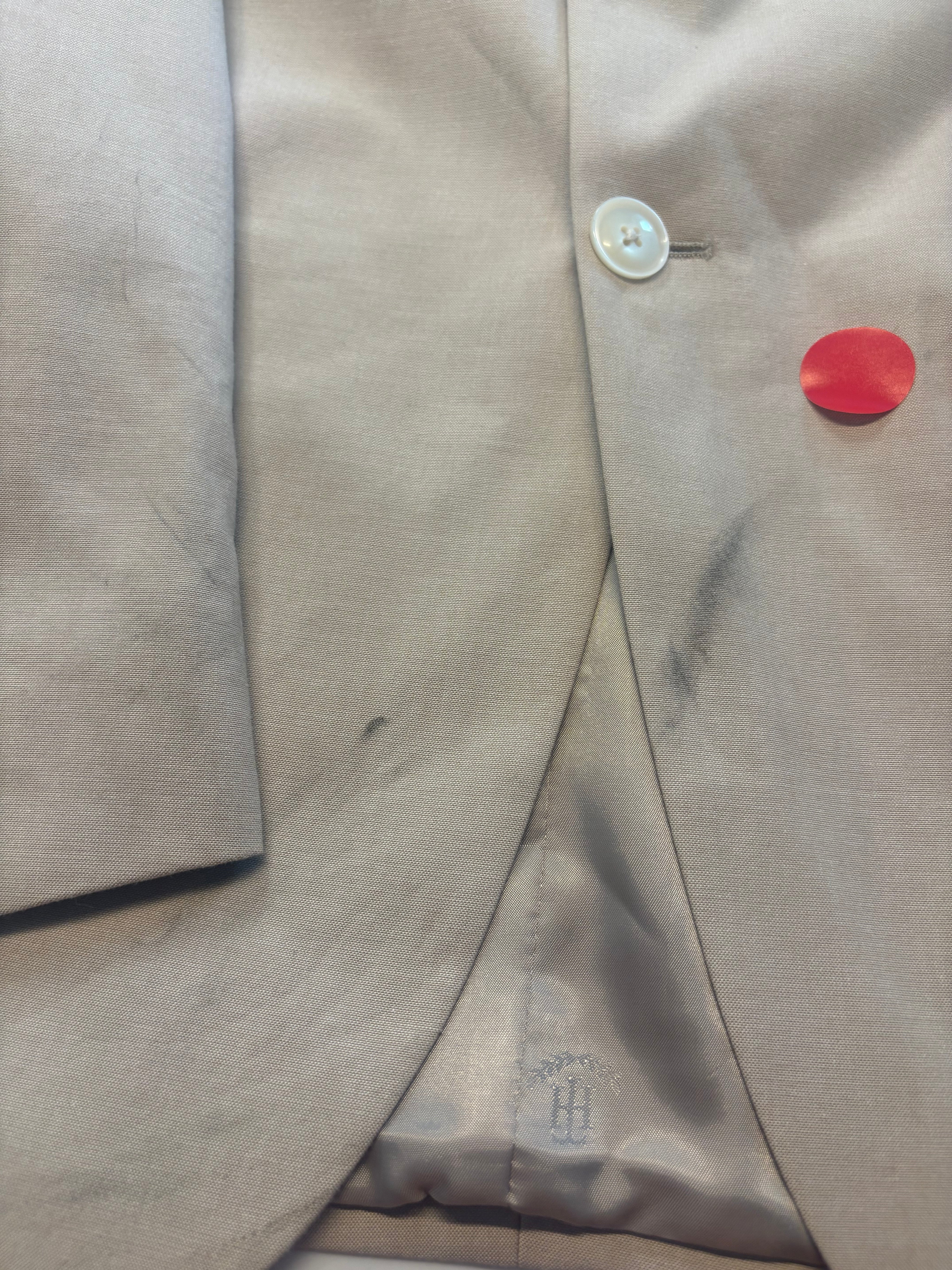 Tommy Hilfiger Mens Modern fit Cotton Suit Jacket Blazer 40 R Tan Solid