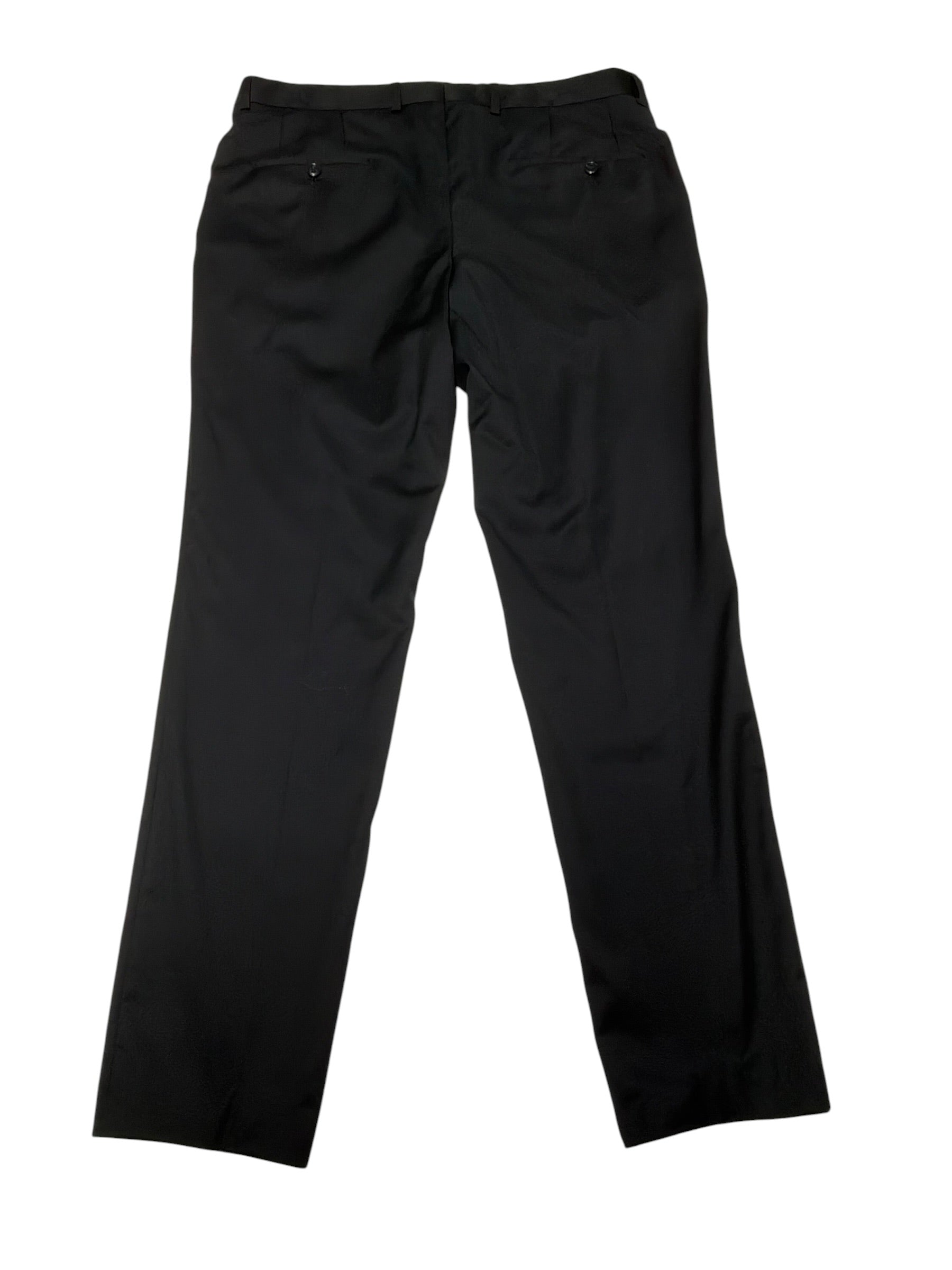 Hugo Boss Mens Slim fit Wool 2 Piece Suit 42 S Pants 34 / 29 Black Solid