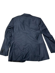 Canali Siena Sharkskin Classic Fit Suit Jacket US 40R / EU 50R Navy Blue