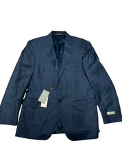 Canali Siena Screenweave Regular Fit Suit Jacket Blazer US 40R EU 50R Blue