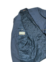 Canali Siena Screenweave Regular Fit Suit Jacket Blazer US 40R EU 50R Blue