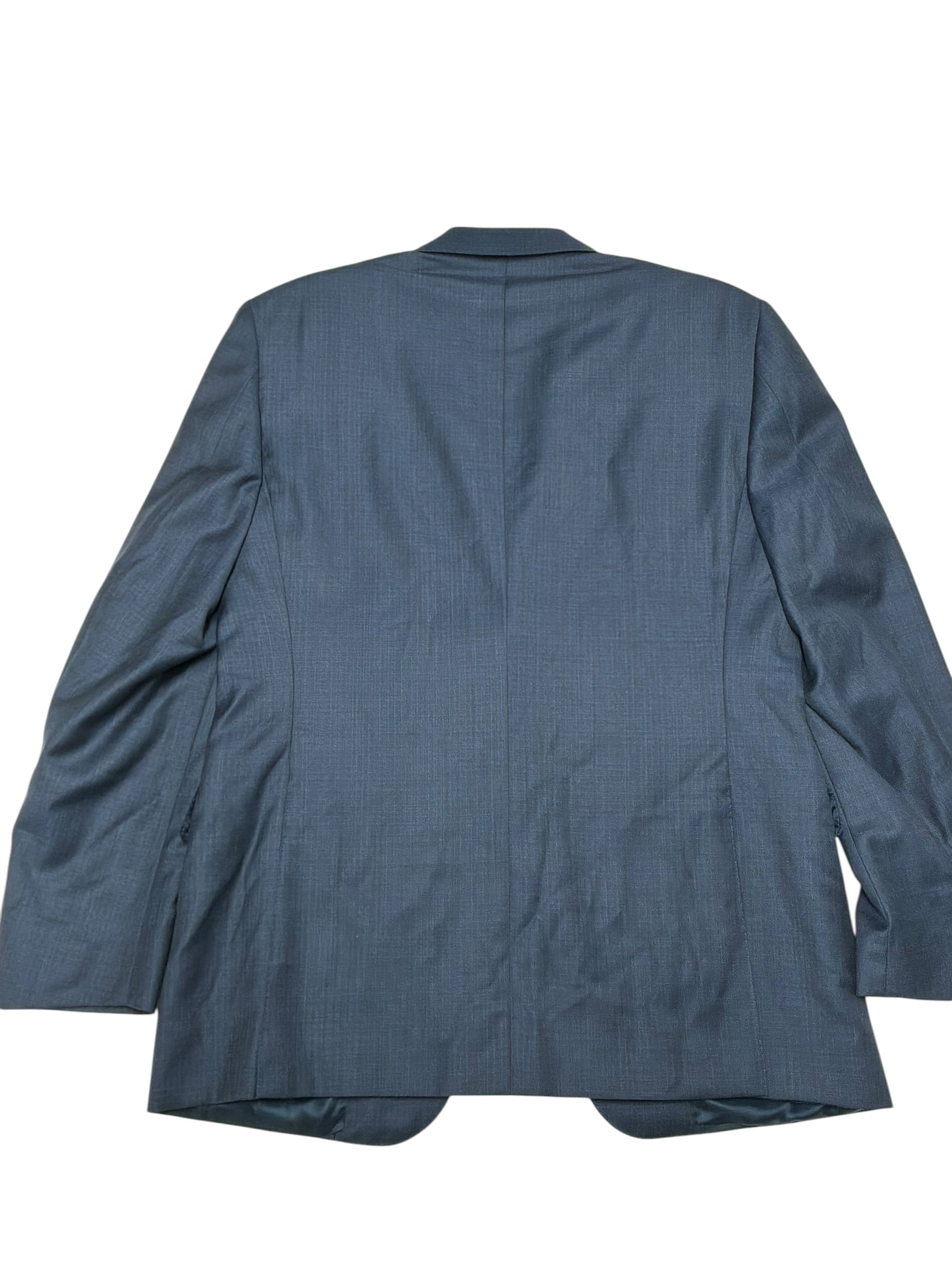 Canali Siena Screenweave Regular Fit Suit Jacket Blazer US 40R EU 50R Blue