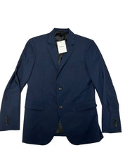Theory Mens Slim fit Sport Coat Blazer 38 S Navy Blue Solid