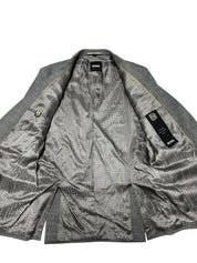 Hugo Boss Mens Slim fit Hutson Sport Coat Blazer 38 R Gray Solid